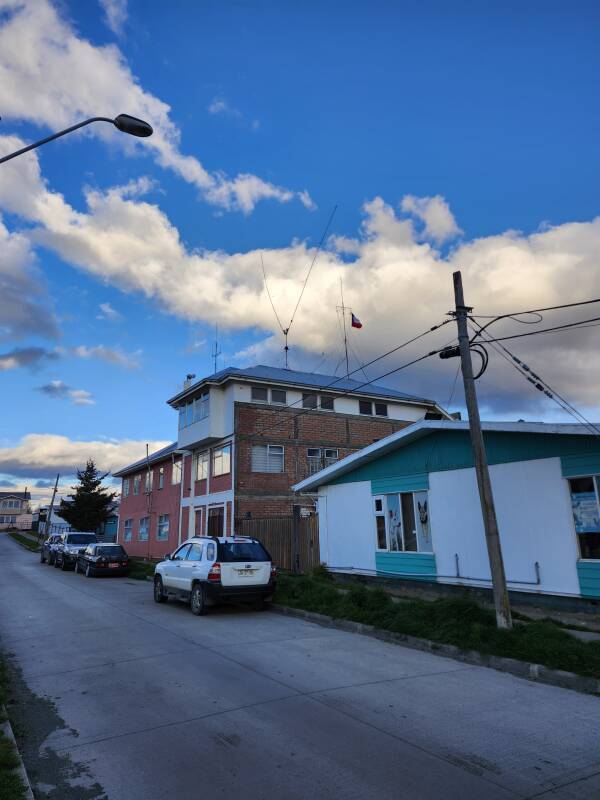 Building with an impressive set of antennas, from HF up into microwaves.