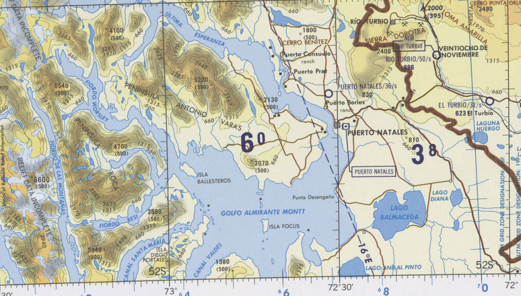 1:500,000 aeronautical chart TPC T-18A