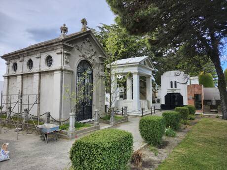 Elaborate mausoleums in the Punta Arenas cemetery.