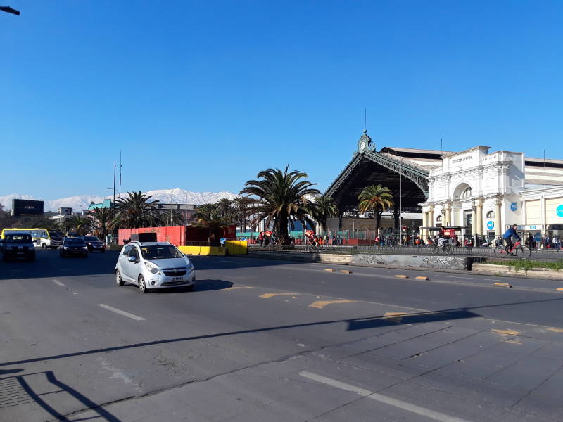 Estación Central, the main train station in Santiago, Chile.