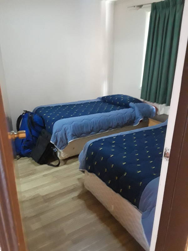 My room at Hostal Rancagua in Rancagua, Chile.
