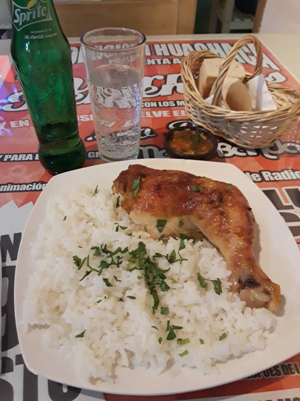 Lunch in Rancagua, Chile.