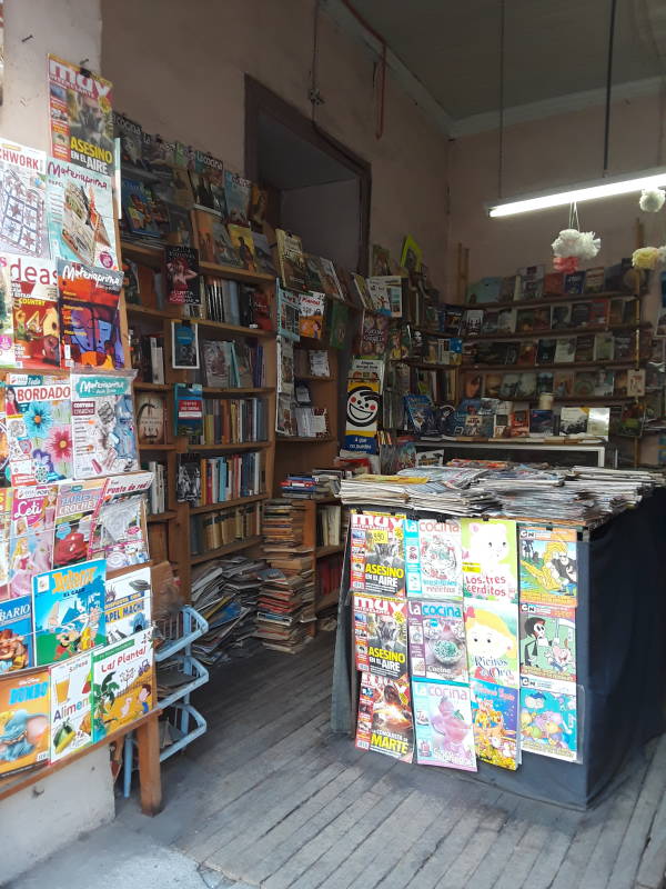 Used book store in Rancagua, Chile.