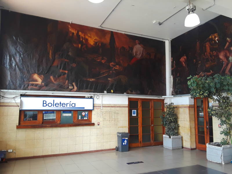 Train station in Rancagua, Chile.