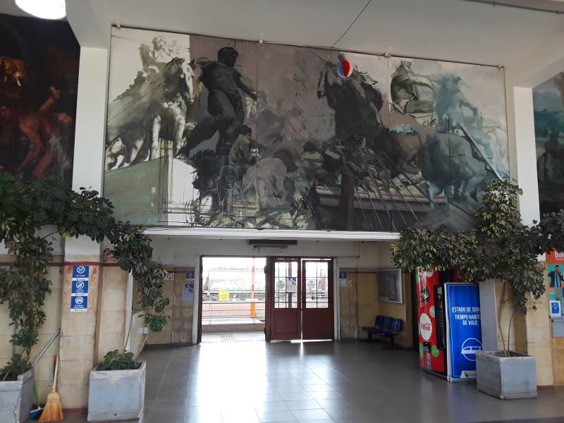 Train station in Rancagua, Chile.