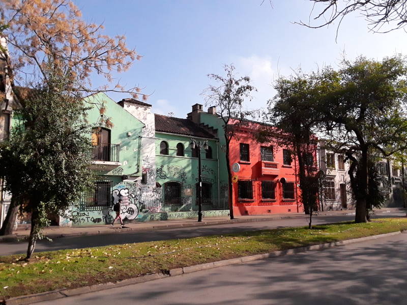 Barrio Brasil in Santiago.