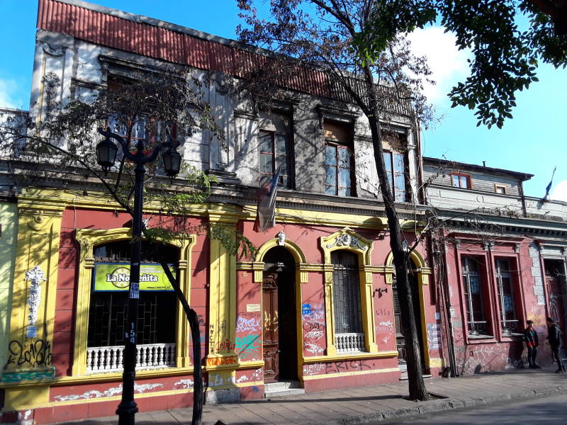 Barrio Brasil in Santiago.