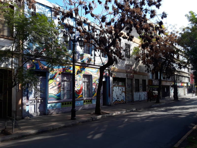 Barrio Brasil in Santiago.