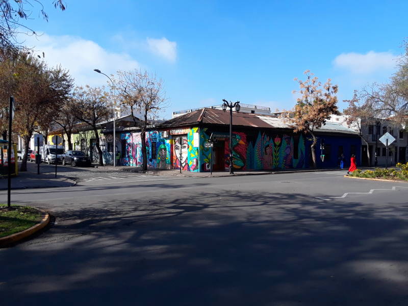 Barrio Brasil in Santiago.