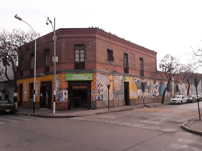 Barrio Brasil in Santiago.