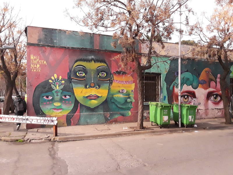 Barrio Brasil in Santiago.