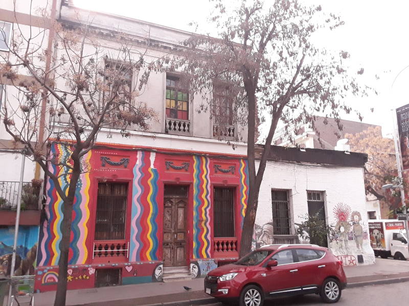 Barrio Brasil in Santiago.