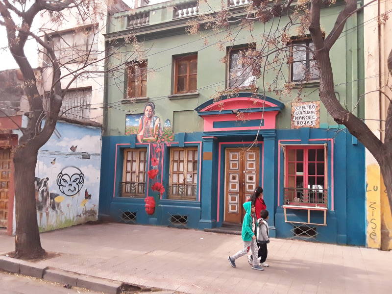 Barrio Brasil in Santiago.