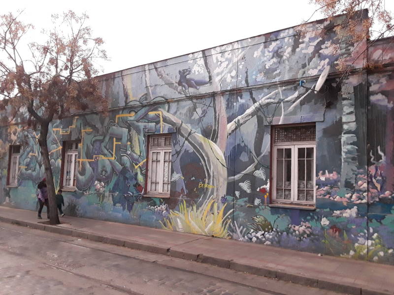 Barrio Brasil in Santiago.