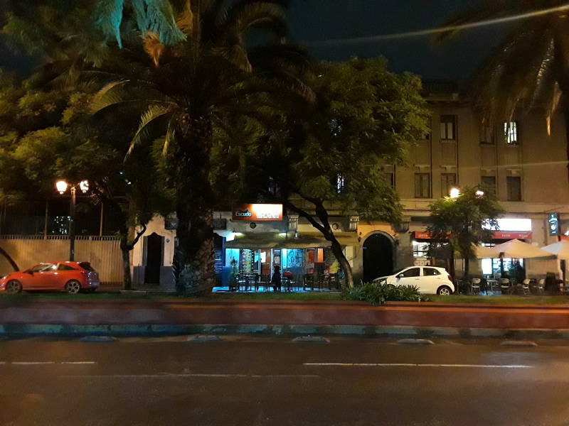 Picada near the Happy House Hostel in Barrio Brasil in Santiago.