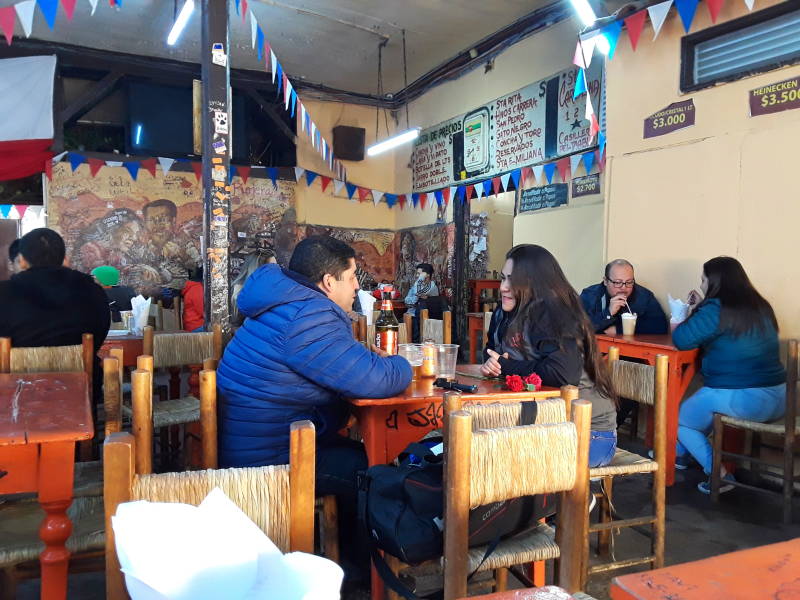 La Piojera cantina near Plaza de Armas in Santiago.