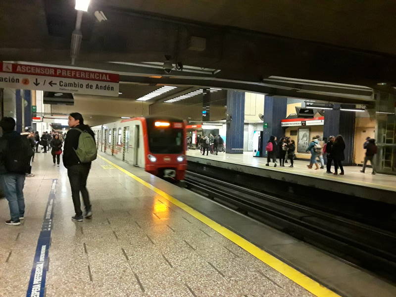 Metro in Santiago.