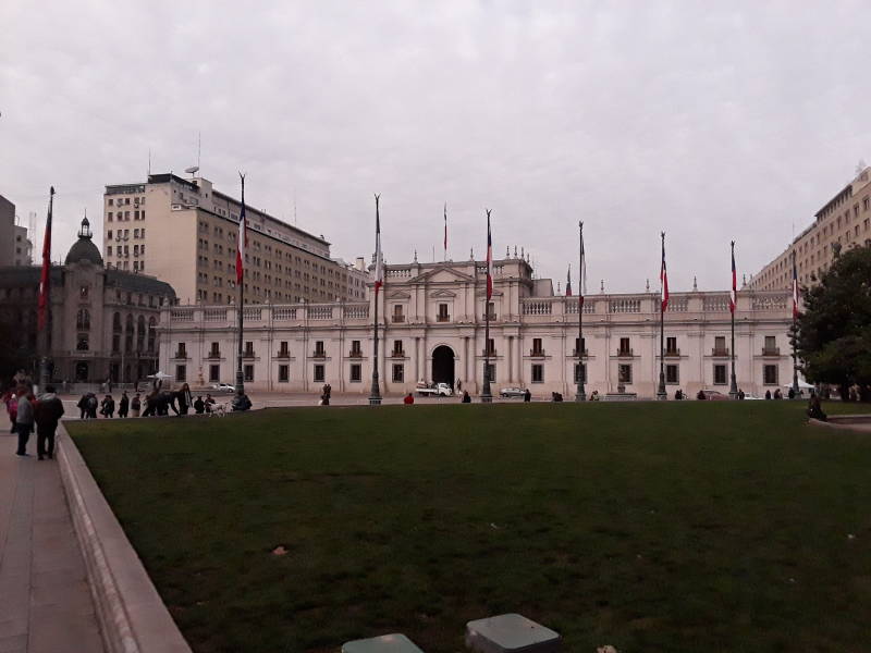 Plaza Constitución in Santiago.