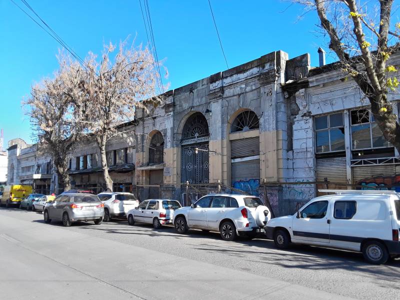 Earthquake-damaged central market in Talca, Chile.