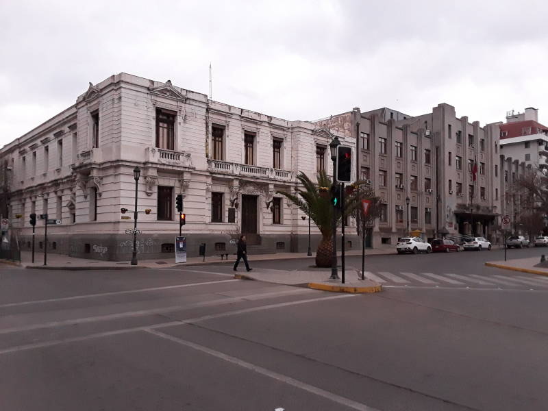 Government building and post office in Talca, Chile.