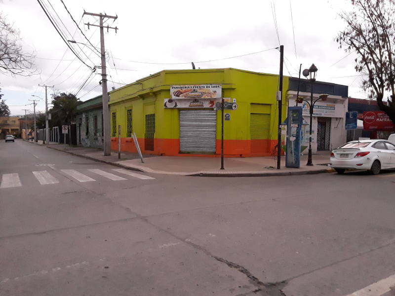 Business buildings in Talca, Chile.