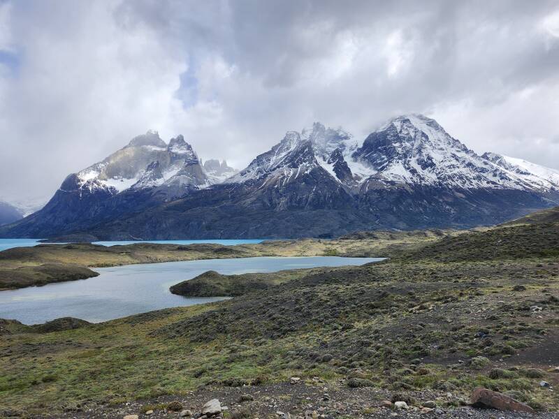 Lago Nordenskjöld, Cuernos del Paine and Monte Almirante Nieto.