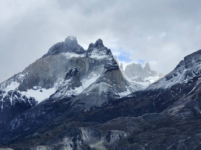 Peaks of Cuernos del Paine at 11:36:30.