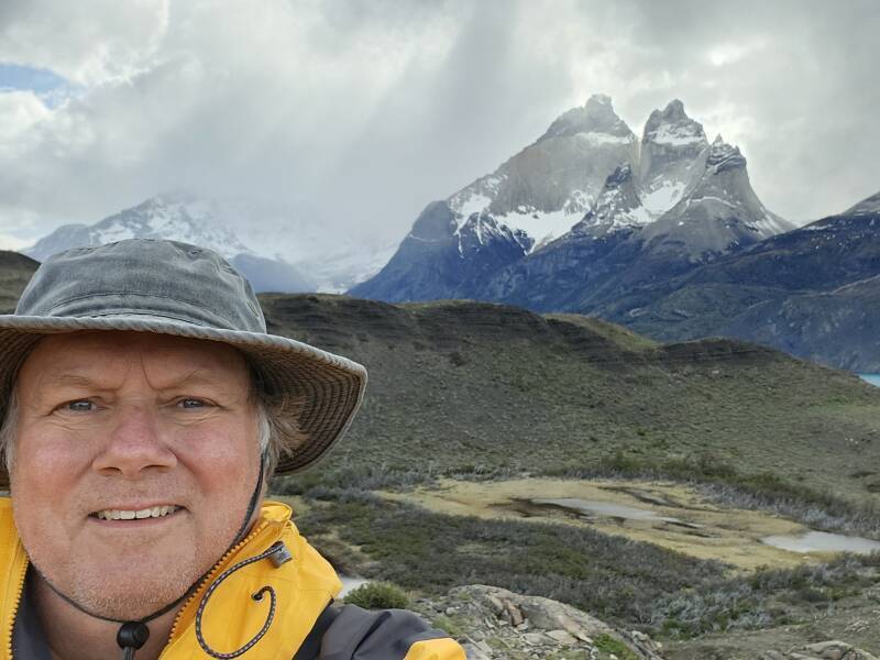 Me with Cuernos del Paine in the background.