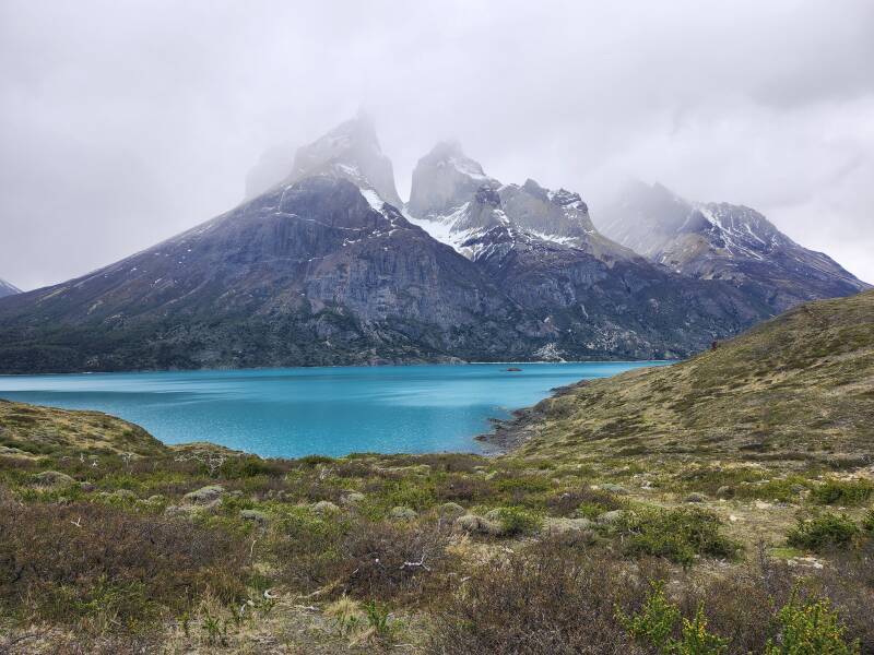 Lago Nordenskjöld and Cuernos del Paine.