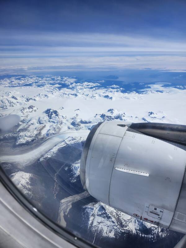 Glaciers in the Southern Patagonian Ice Field.