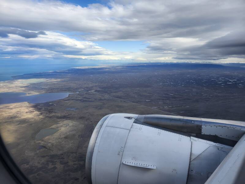 The flat, open area north of Punta Arenas.