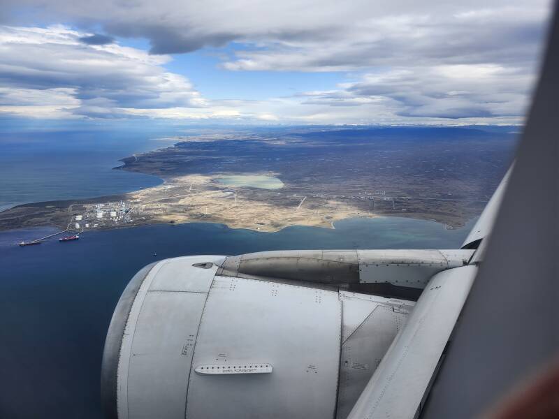 Petroleum shipping port north of Punta Arenas.