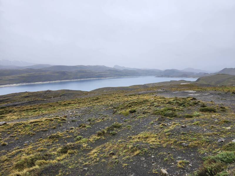 View to south over Lago Sarmiento.