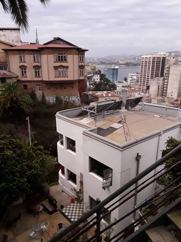 Street art in Cerro Alegre area in Valparaíso, Chile