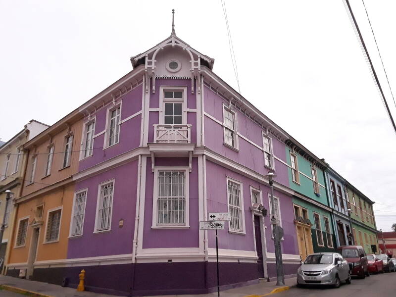 Street art in Cerro Alegre area in Valparaíso, Chile