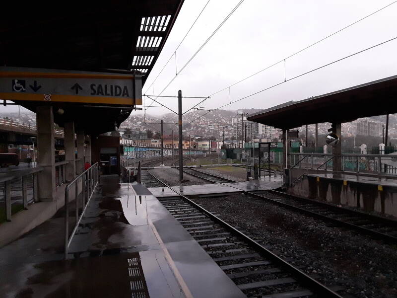 Baron metro station in Valparaíso, Chile