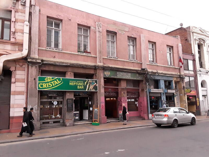 Neptuno bar in Puerto district in Valparaíso, Chile