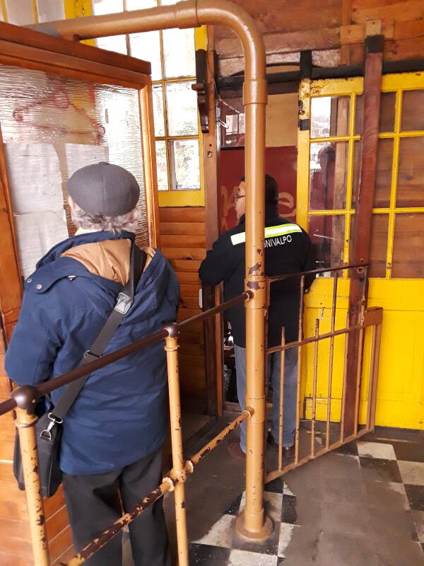 Ascensor Artilleria in Puerto district in Valparaíso, Chile