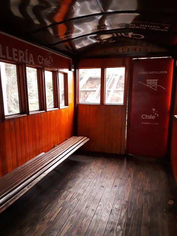 Ascensor Artilleria in Puerto district in Valparaíso, Chile