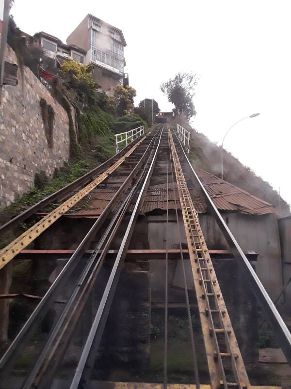 Ascensor Artilleria in Puerto district in Valparaíso, Chile