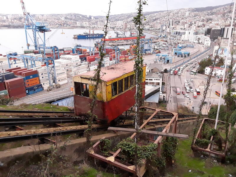 Ascensor Artilleria in Puerto district in Valparaíso, Chile