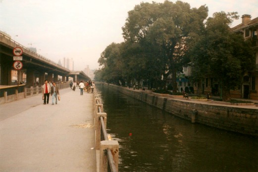 The infectious canal behind Shamian Island.