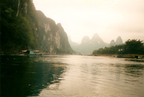 Heading up the Li River from Xingping.