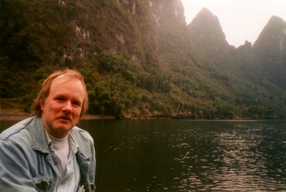 Enjoying the ride on the Li River.