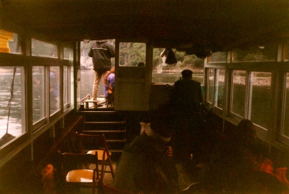 On board a Li River boat.