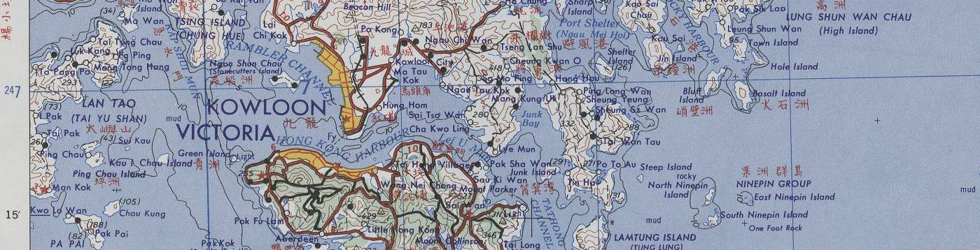 Map of Hong Kong