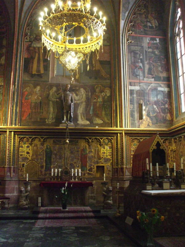 Chapel of Saint Wenceslas in Saint Vitus Cathedral in Prague.