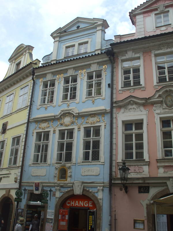 Art Nouveau architecture in central Prague.