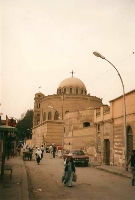 Coptic Al-Muallaqa Church, in the Coptic district of southern Cairo.