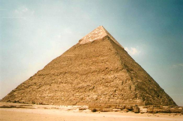 The Pyramid of Kheops, on the Giza Plateau.